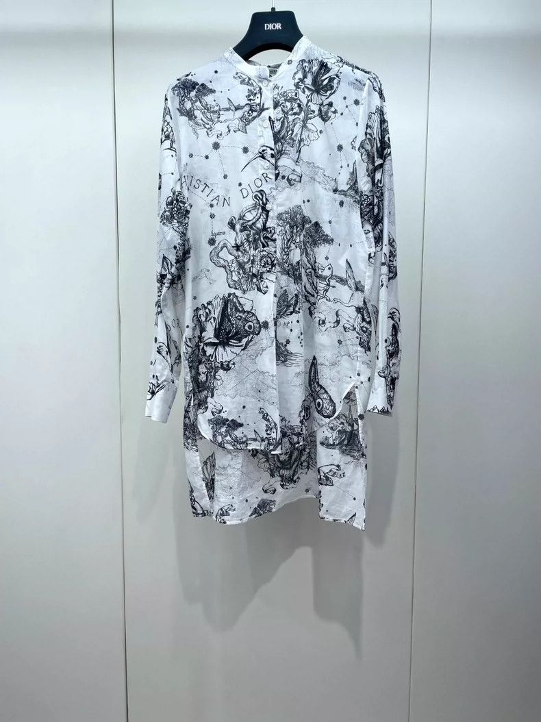 Dior Dior Black and white ink painting shirt 2504-Nextarrow Size XS / US 0-2 / IT 36-38 - 1 Thumbnail