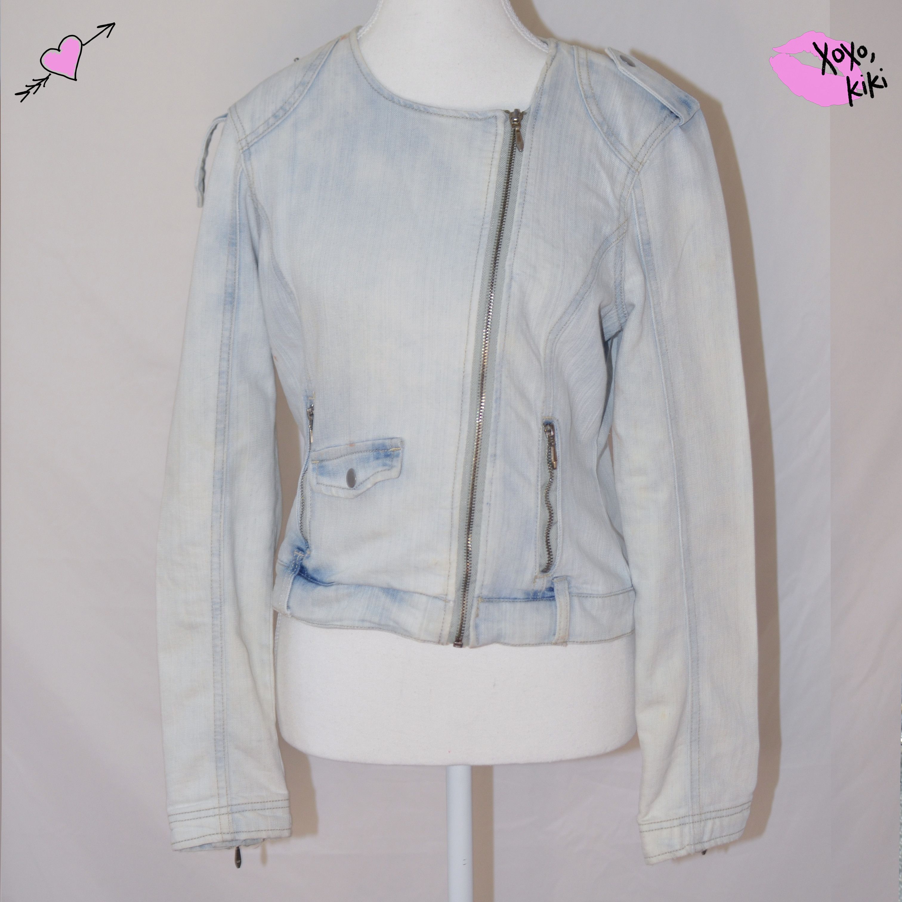 Other Y2K Light Wash Denim Long Sleeve Size M / US 6-8 / IT 42-44 - 1 Thumbnail