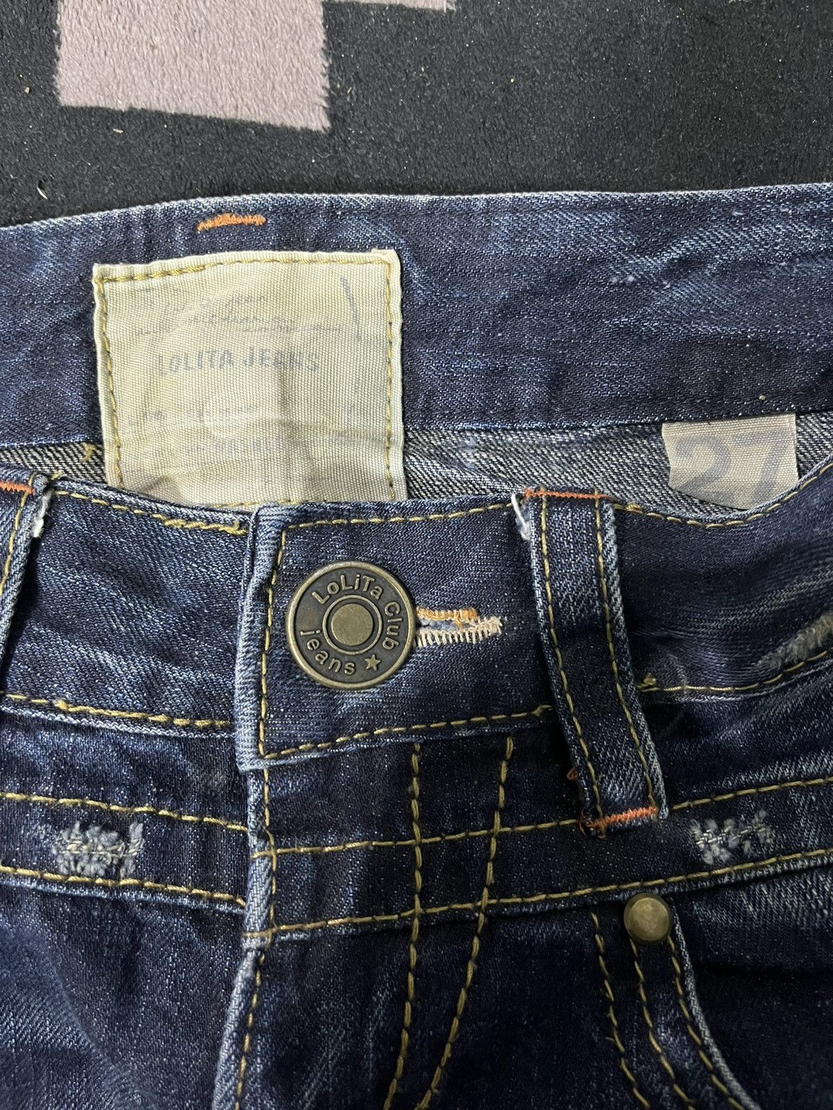 Japanese Brand Yashimoto nara lolita flare jeans Size US 27 - 9 Thumbnail