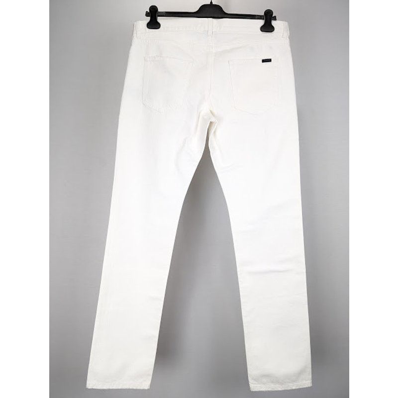 Saint Laurent Paris o1rshd1 Jeans in White Size US 34 / EU 50 - 11 Thumbnail