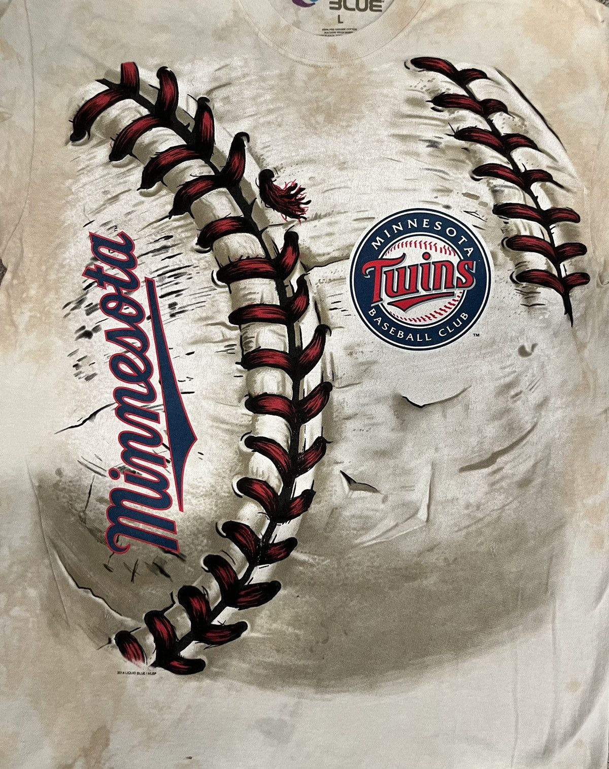 Liquid Blue × MLB × Twins Vintage Minnesota Twins AOP Liquid Blue MLB Tee Size US L / EU 52-54 / 3 - 3 Thumbnail
