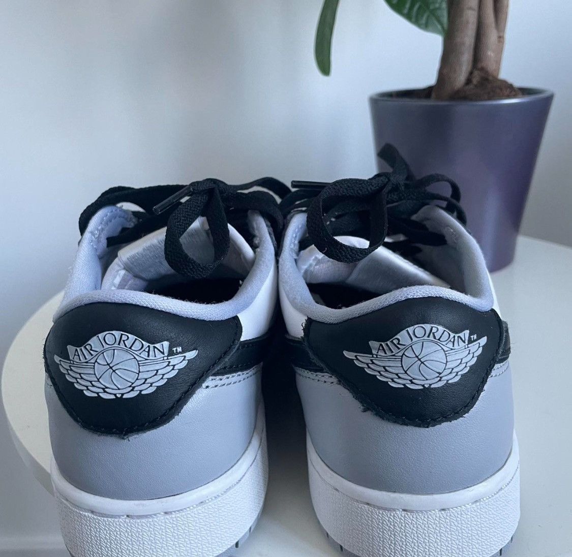 Jordan Brand Nike Air Jordan 1 Retro Low OG Barons Gray Black CZ0858-110 Size US 5 / EU 37 - 2 Thumbnail