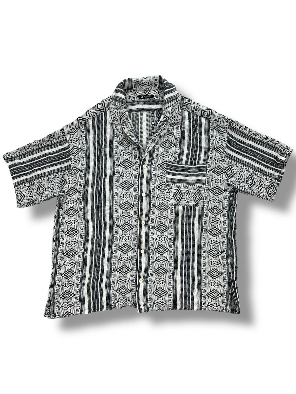 Japanese Brand Amina Open Collar Shirt Size US M / EU 48-50 / 2 - 1 Thumbnail