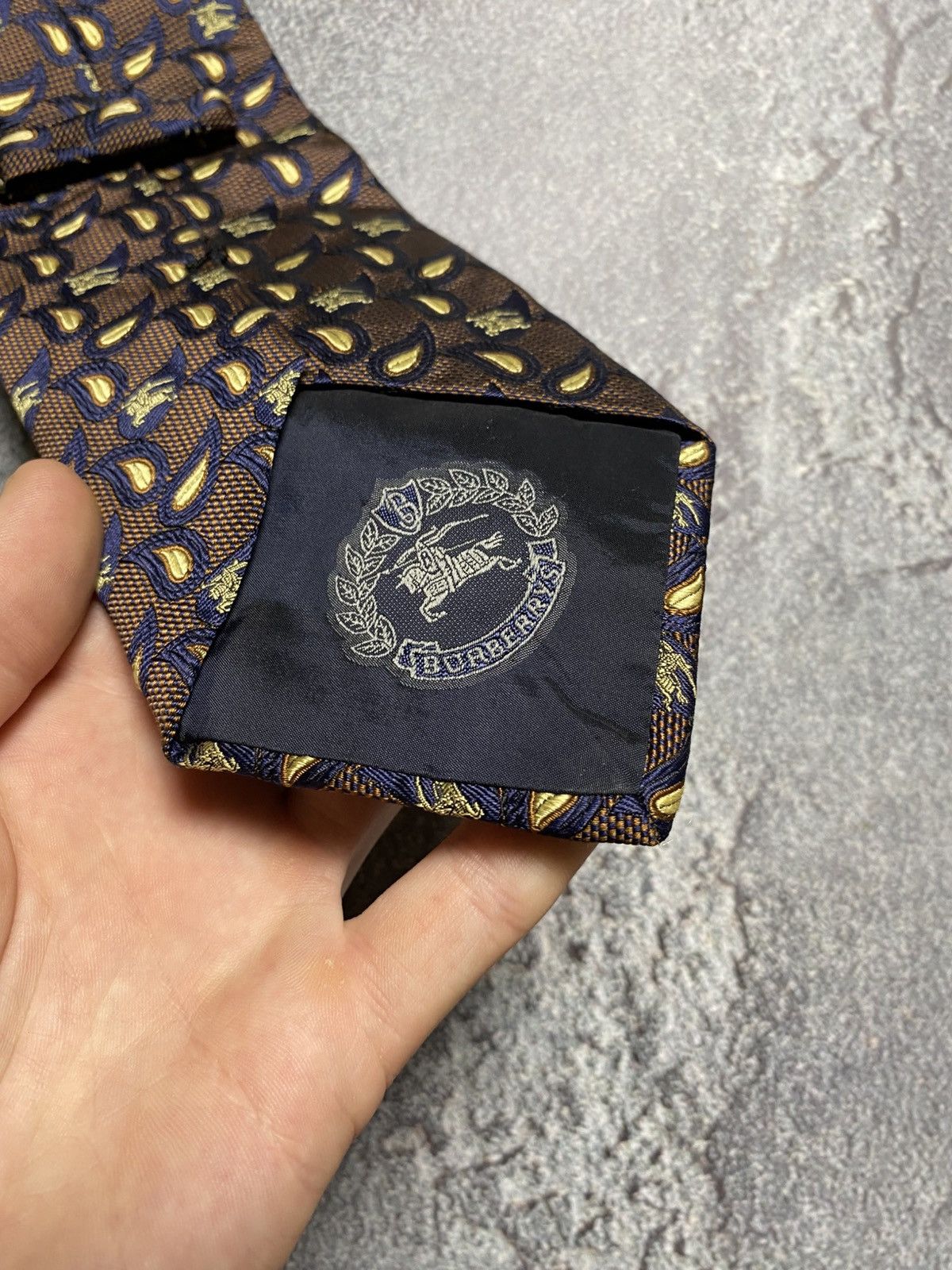 Burberry Burberrys tie vintage silk Size ONE SIZE - 3 Thumbnail