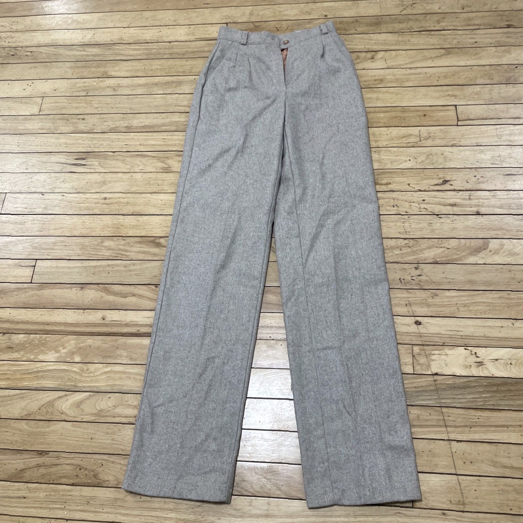 Vintage VINTAGE Contempo Wool Pants Women 22x33 Cream Tweed Old Money S-35- 3 Contempo Size 40" / US 18 - 4 Thumbnail