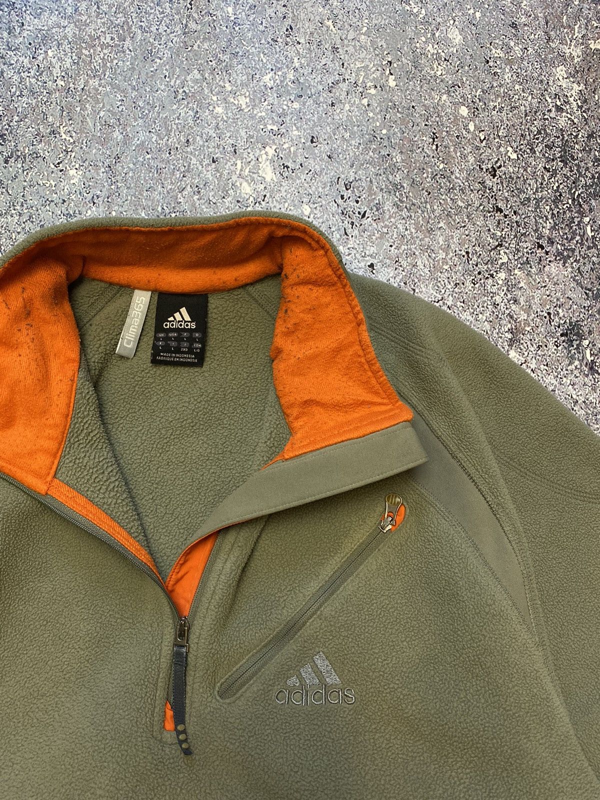 Adidas × Vintage 💥CRAZY Y2K ADIDAS FLEECE Size US L / EU 52-54 / 3 - 6 Thumbnail