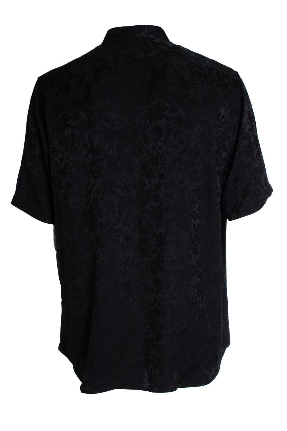 Saint Laurent Paris Saint Laurent, Black silk short sleeve floral printed shirt Size US M / EU 48-50 / 2 - 2 Thumbnail