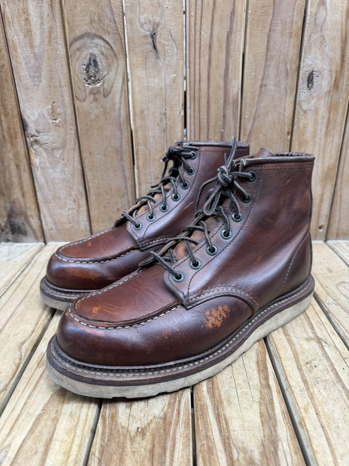 Red Wing Red Wing 1907 Copper Rough Brown Boots UK 7.5 D | EUR 41.5 Size US 8.5 / EU 41-42 - 1 Thumbnail