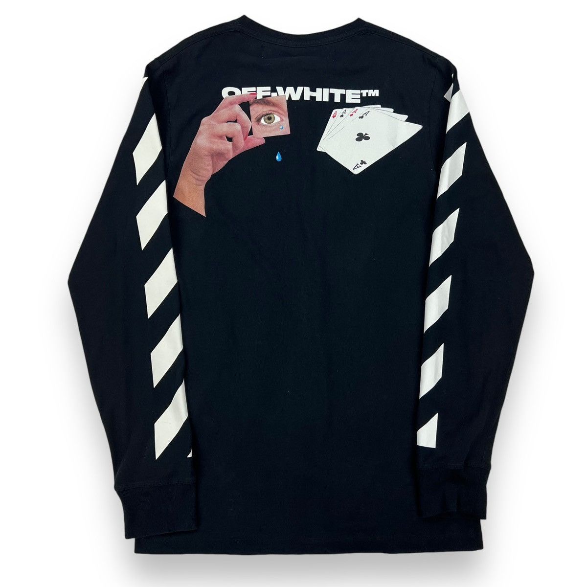 Off-White Off-White Hand Card Long Sleeve T Shirt Size US M / EU 48-50 / 2 - 3 Thumbnail