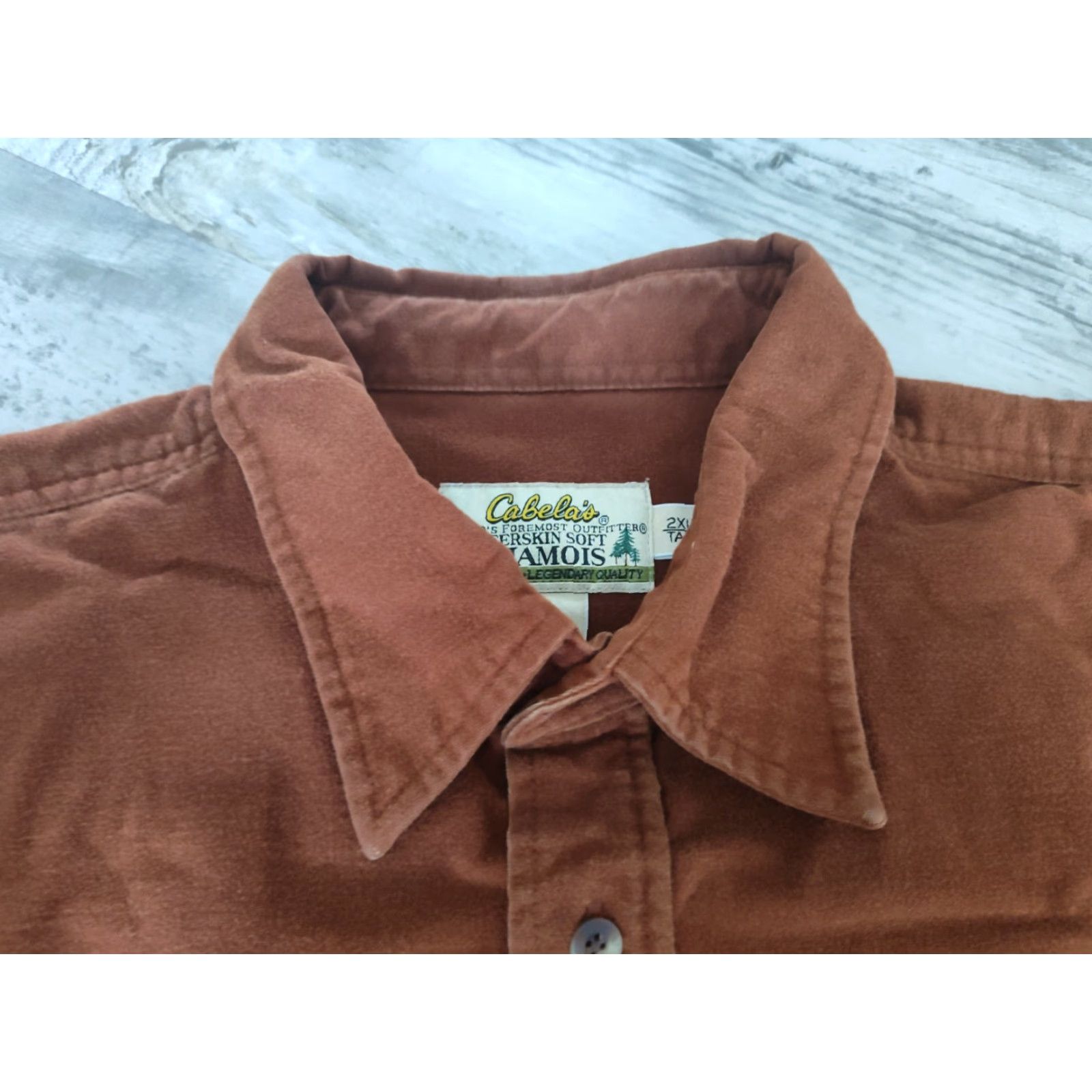 Vintage VINTAGE Cabela's Men's Button-Up Shirt Flannel Heavyweight Deer Pattern Casual Workwear 3XLT Size US XXL / EU 58 / 5 - 7 Thumbnail