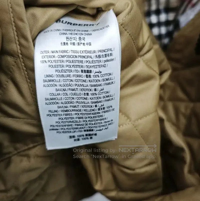 Burberry Burberry Khaki Quilted Women's Jacket. Size L / US 10 / IT 46 - 4 Thumbnail