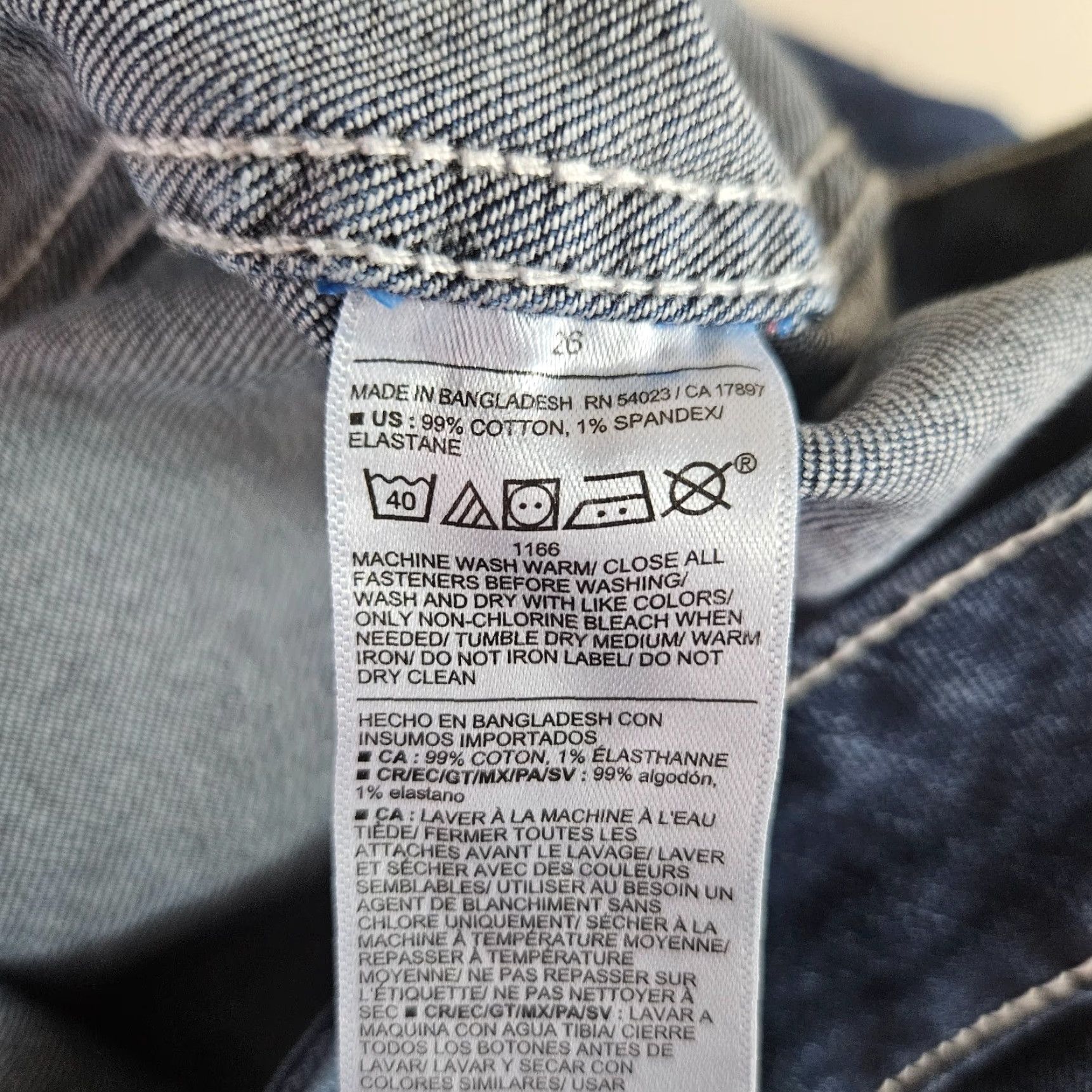 Old Navy Old Navy Womens Sky Hi Wide Leg Jeans Sz 26 Blue Dark Wash Size 26" / US 2 / IT 38 - 7 Thumbnail