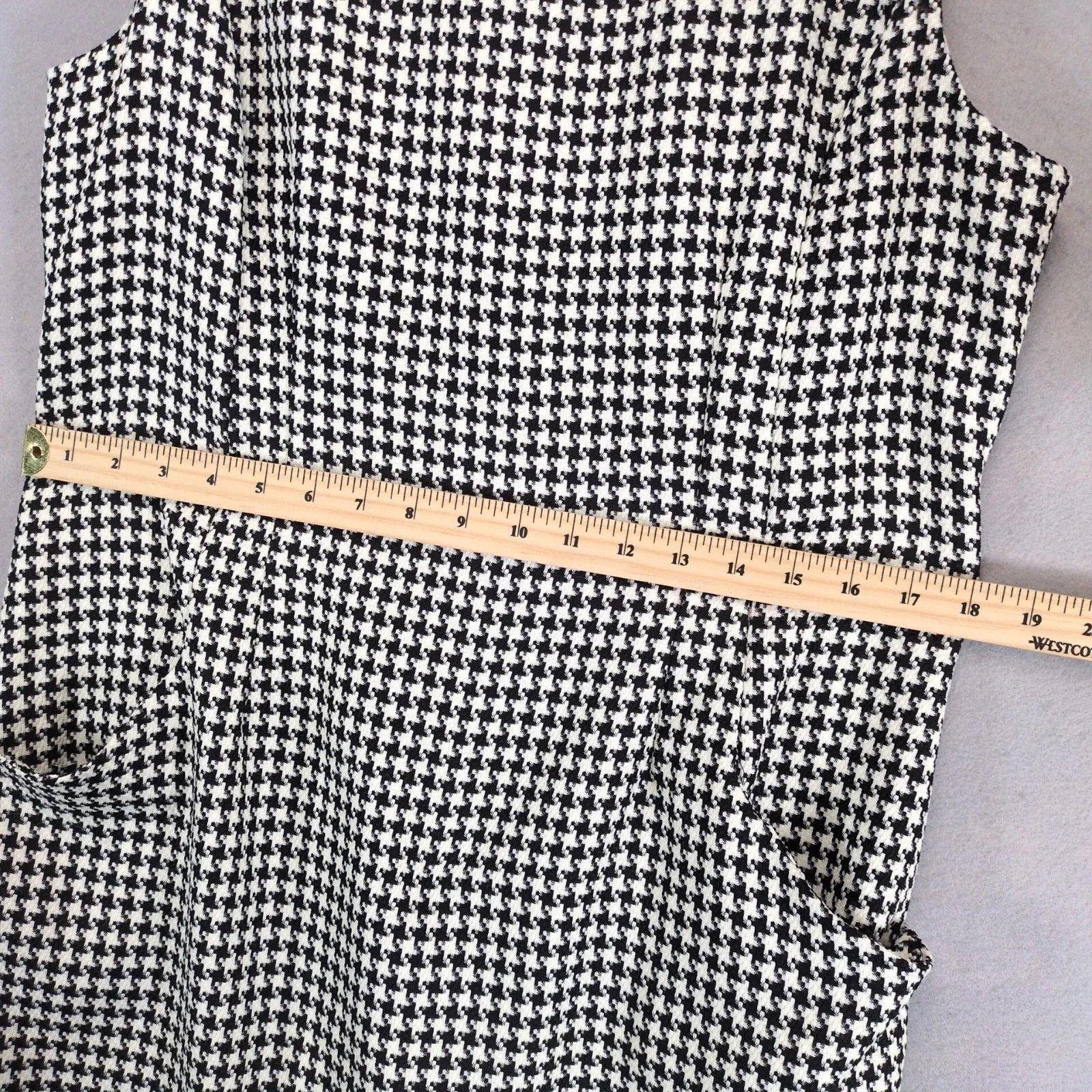 Other Shelby & Palmer Black White Houndstooth Shift Dress Sz 14 Size XL / US 12-14 / IT 48-50 - 9 Thumbnail