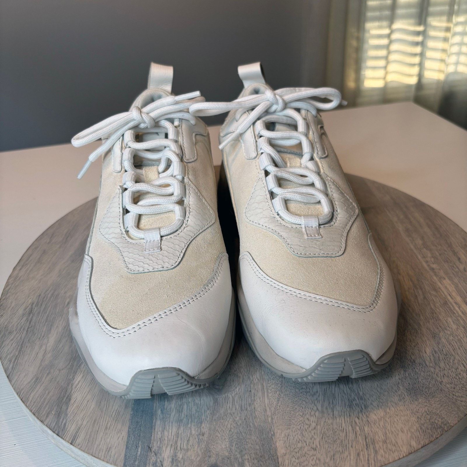 Puma Puma Thunder Desert Cream Leather Chunky Sneakers Size 10 Size US 10 / IT 40 - 4 Thumbnail