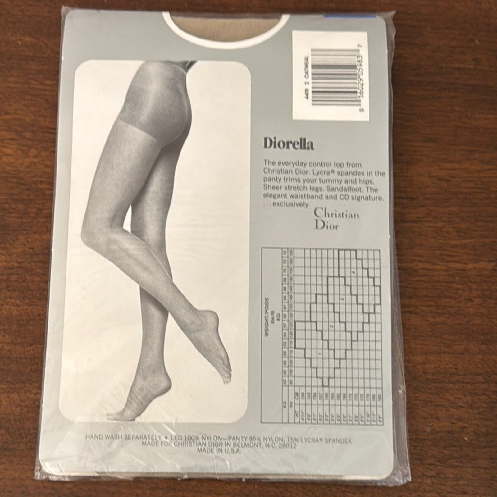 Dior Vintage 1980s Christian Dior Nylon Pantyhose Size 2 New Size ONE SIZE - 5 Thumbnail
