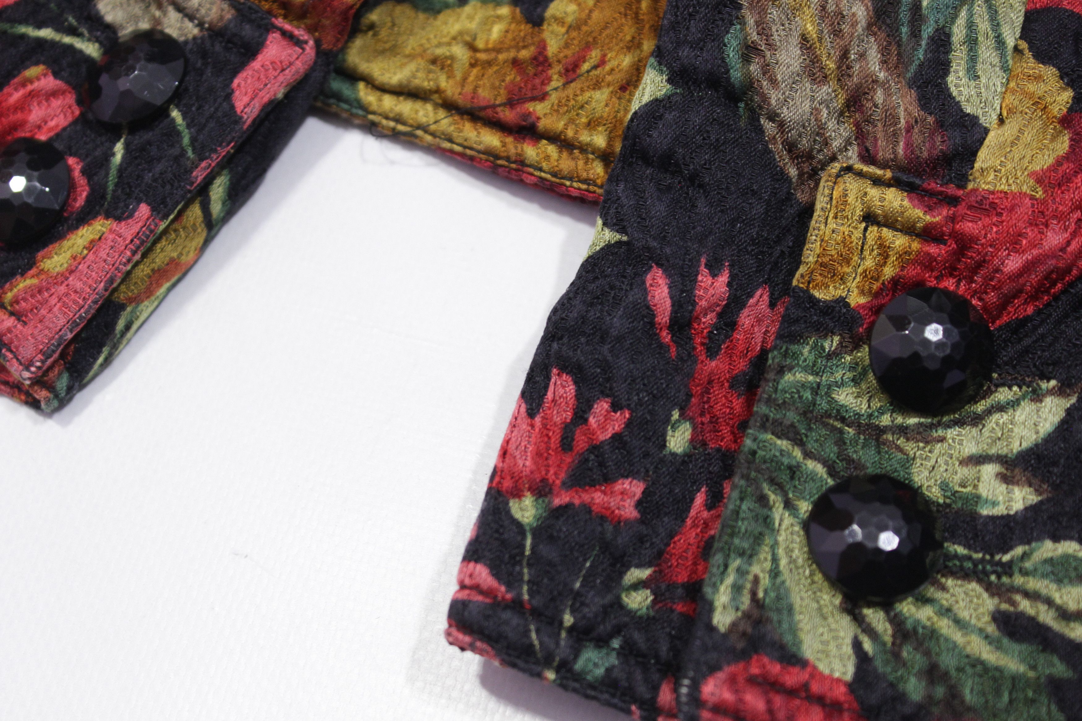 Valentino 90S Floral Pattern Blazer Vintage Size M / US 6-8 / IT 42-44 - 7 Thumbnail