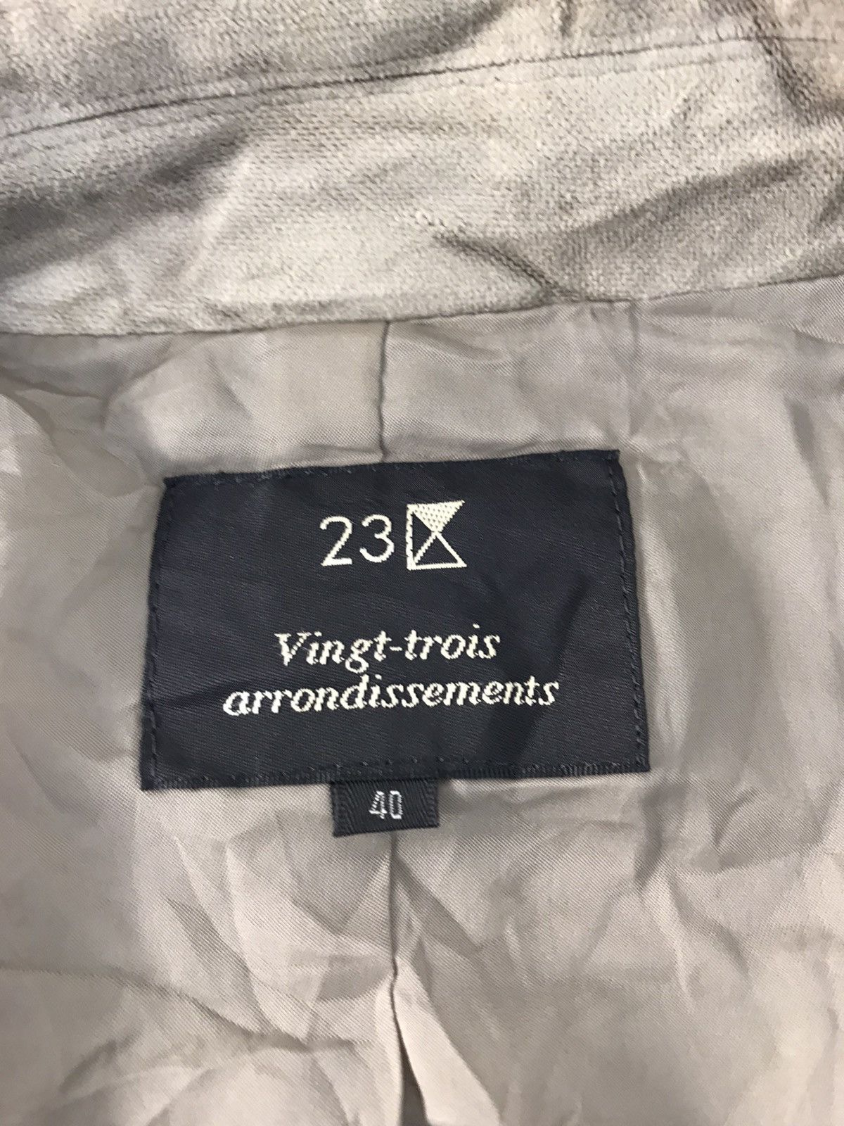 Designer 90s Vingt-trois Arrondisments Coat Full Button Velvet Design Size S / US 4 / IT 40 - 6 Thumbnail