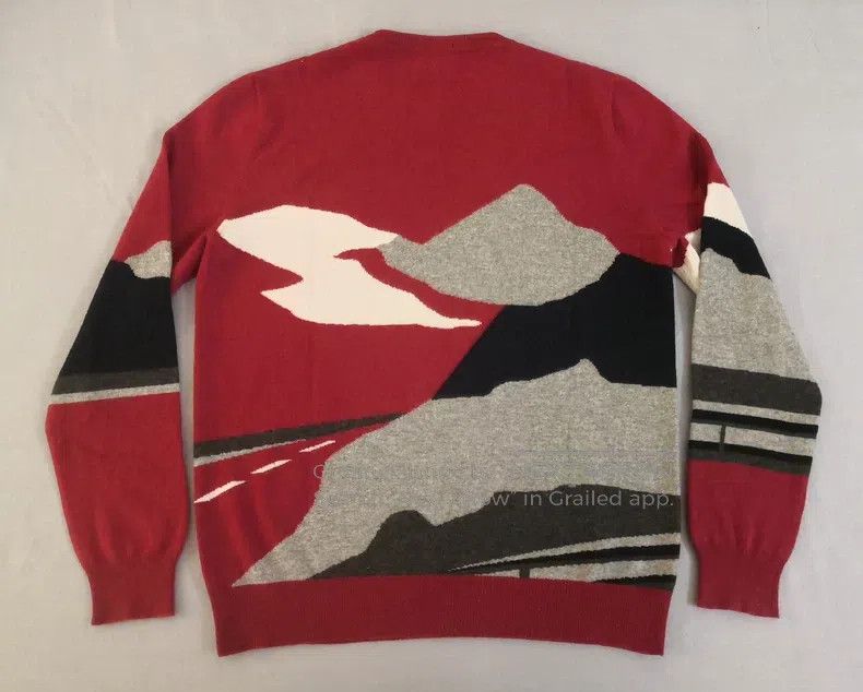 Hermes Hermes Cashmere sweater knit, autumn mountains pattern, st Size US M / EU 48-50 / 2 - 6 Thumbnail