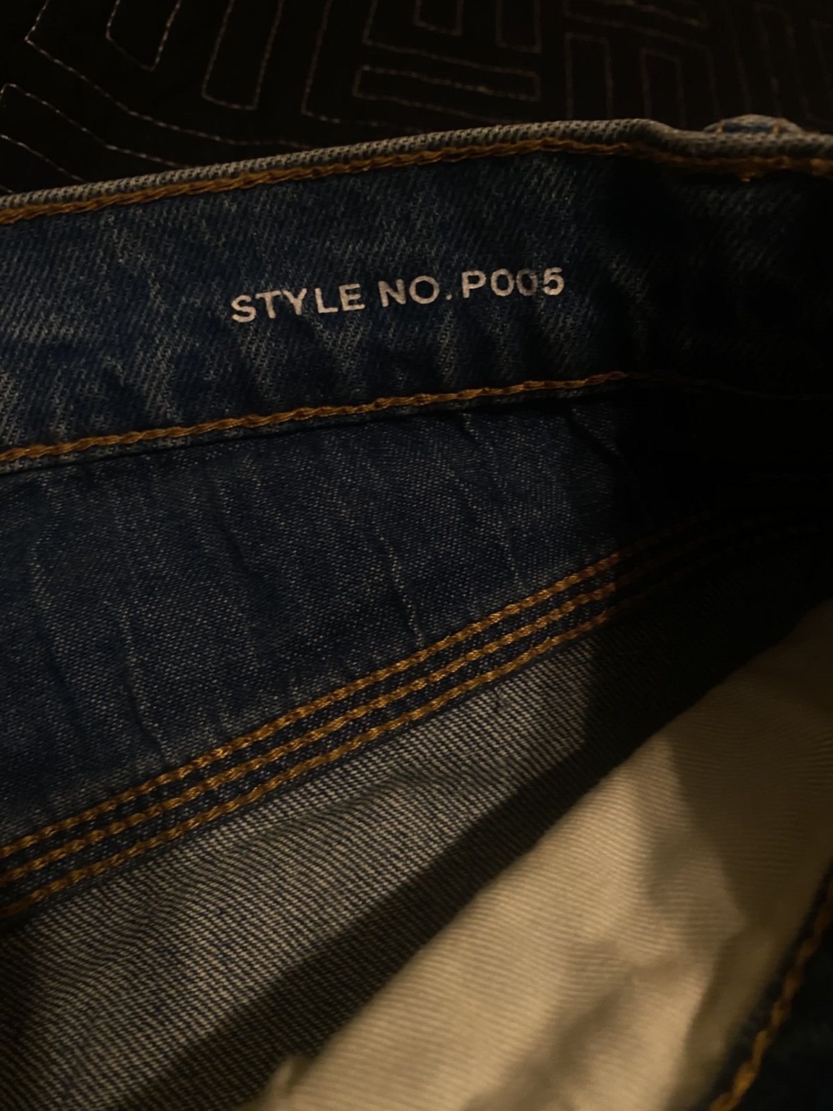 Purple Brand Purple brand jeans, blue denim white splatter design Size US 30 / EU 46 - 4 Thumbnail