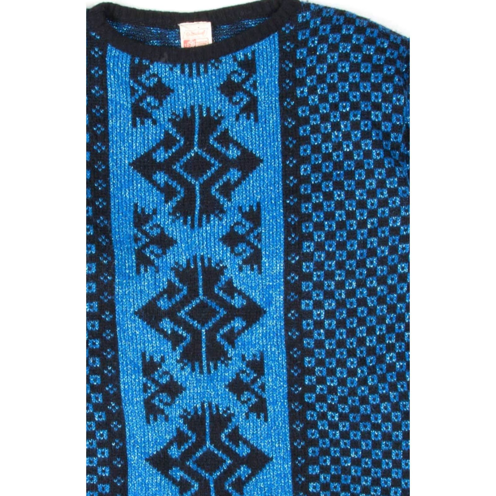 Vintage VINTAGE 80s Sweater St. Michael Wool/Lurex/Acrylic Large Size L / US 10 / IT 46 - 2 Thumbnail