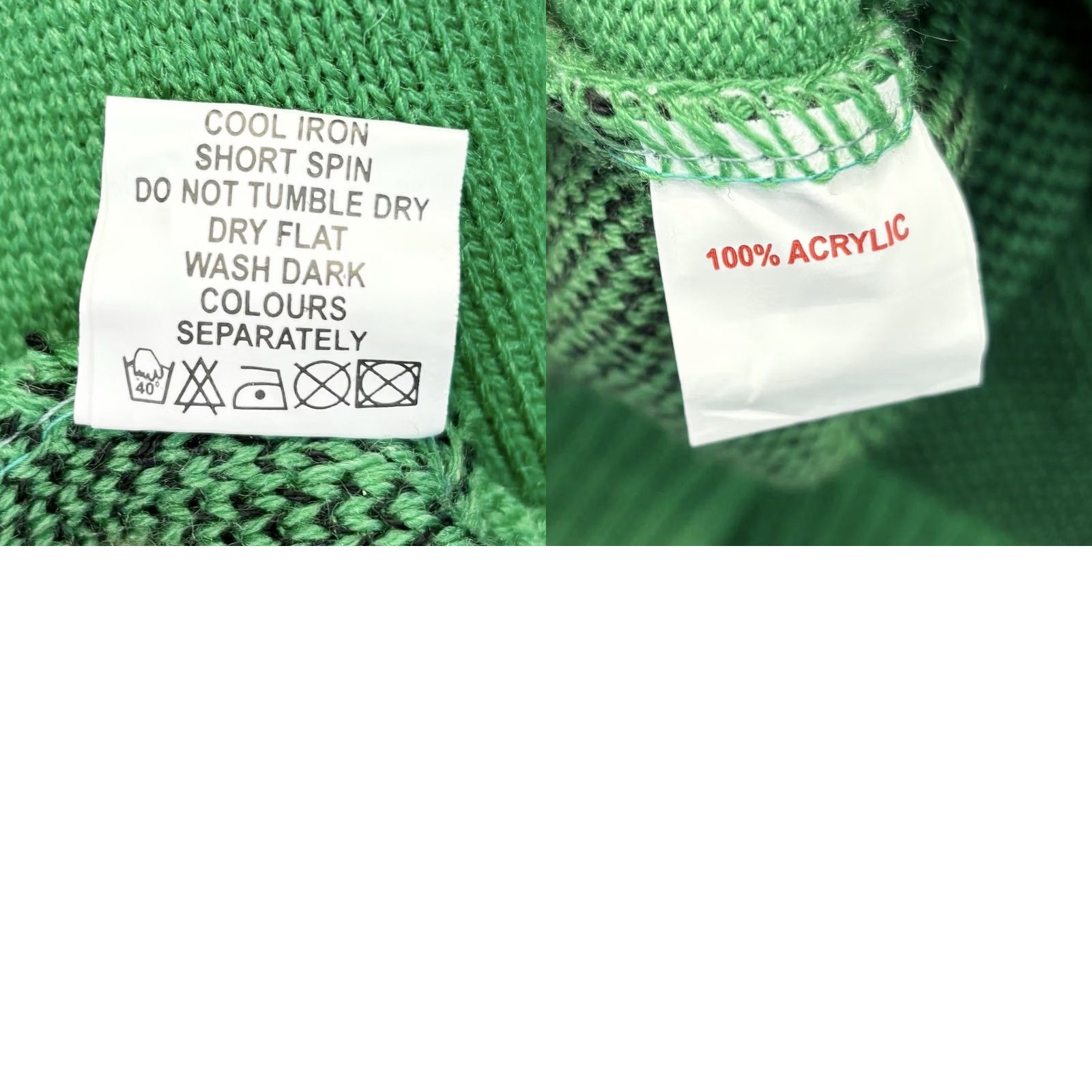 Vintage Santa Warrior Green Christmas Jumper Size 5XL Mens New With Defects Xmas Festive Style Pullover Size US XXL / EU 58 / 5 - 8 Thumbnail