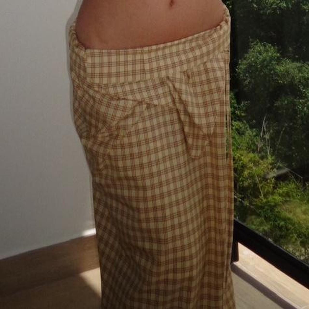 Comme des Garcons rare mame kurogouchi long yellow plaid skirt Size 25" / US 0 / IT 36 - 5 Thumbnail