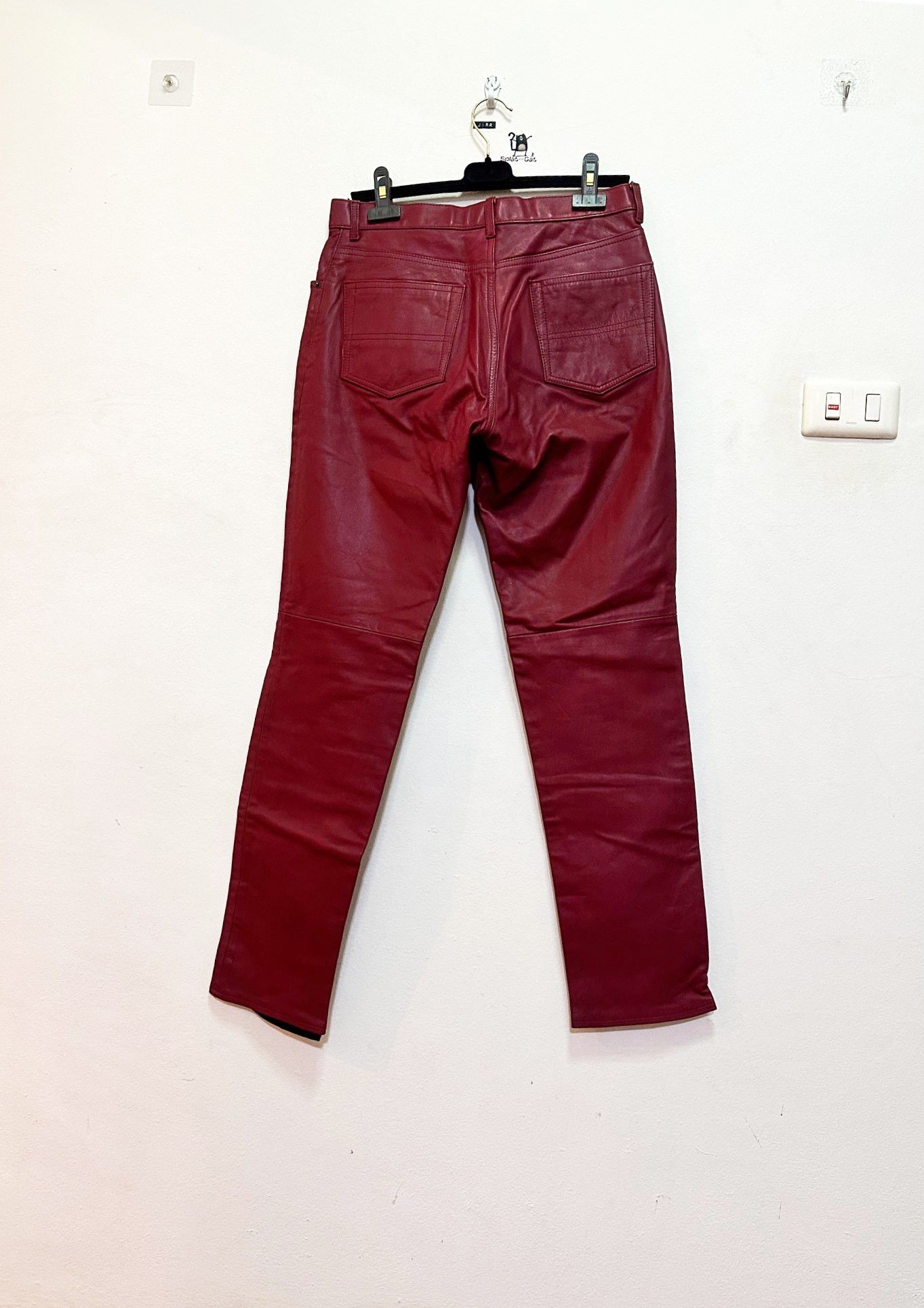 Paul Smith [FINAL PRICE] Paul Smith Red Leather Pants Size US 31 - 3 Thumbnail