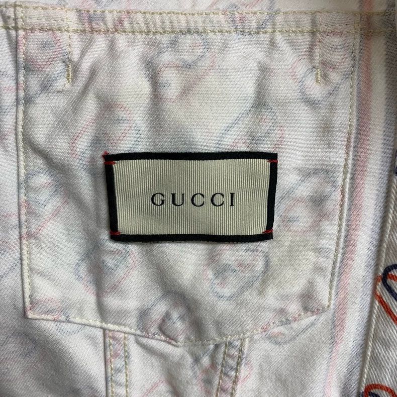 Gucci Gucci Locked double G full-print denim jacket 2503-Nextarro Size US M / EU 48-50 / 2 - 4 Thumbnail