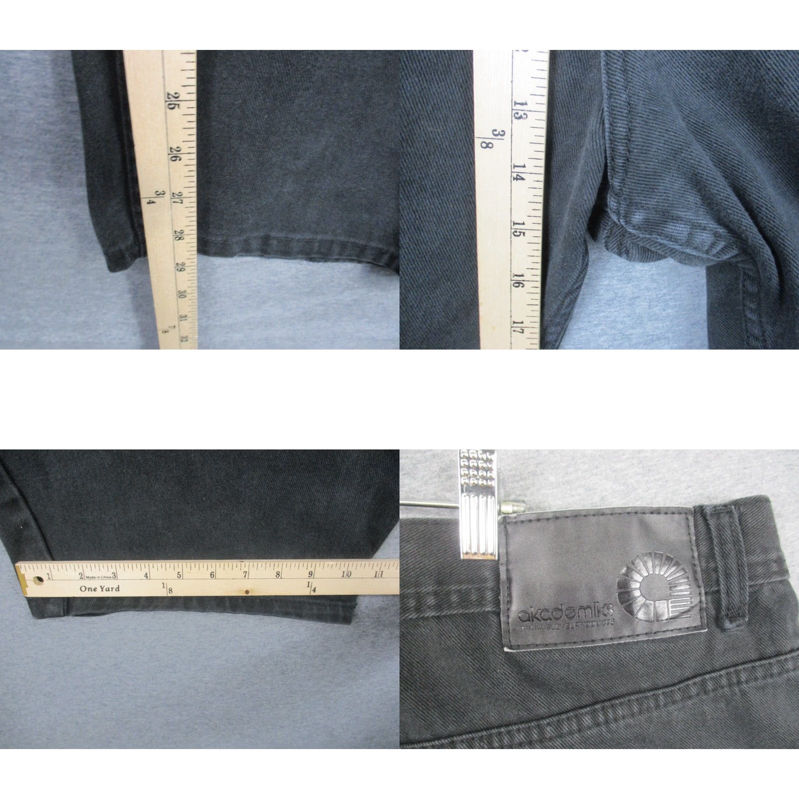 Akademiks VINTAGE Akademiks Jeans Men’s 48x29 Baggy Black Y2K Hip Hop Skater Wide Leg Mens Size US 32 / EU 48 - 8 Thumbnail