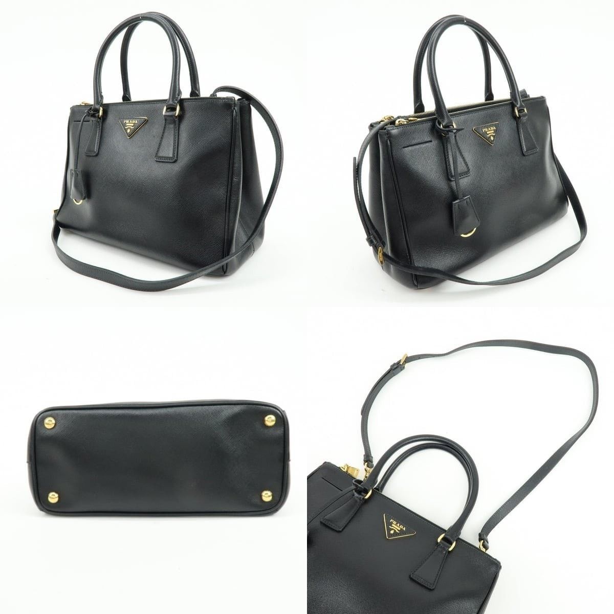 Prada Prada Galleria Saffiano Tote Black Size ONE SIZE - 3 Thumbnail