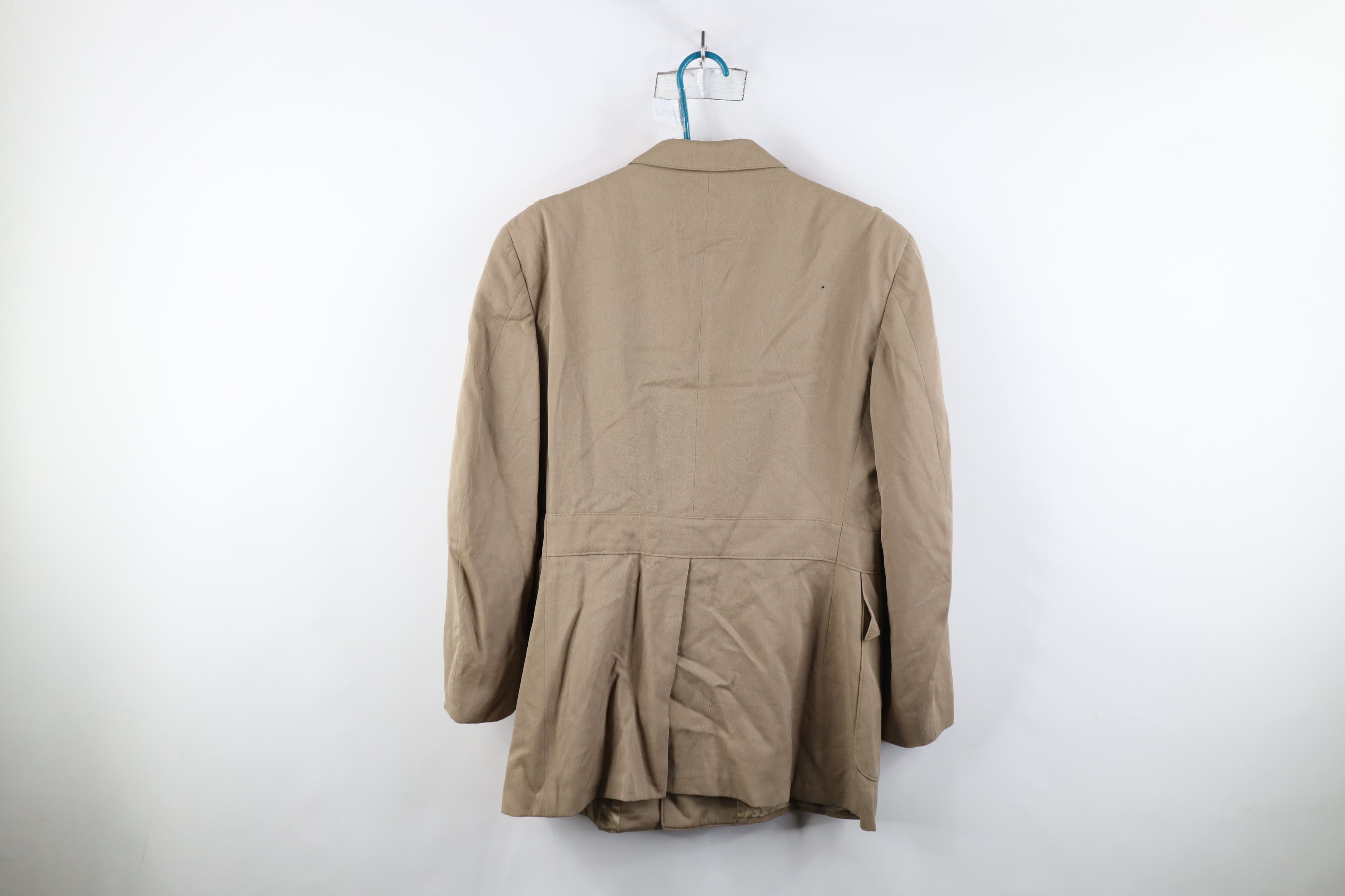 Vintage Vintage 50s Korean War Military Officer Jacket Khaki USA Size US XXL / EU 58 / 5 - 12 Thumbnail