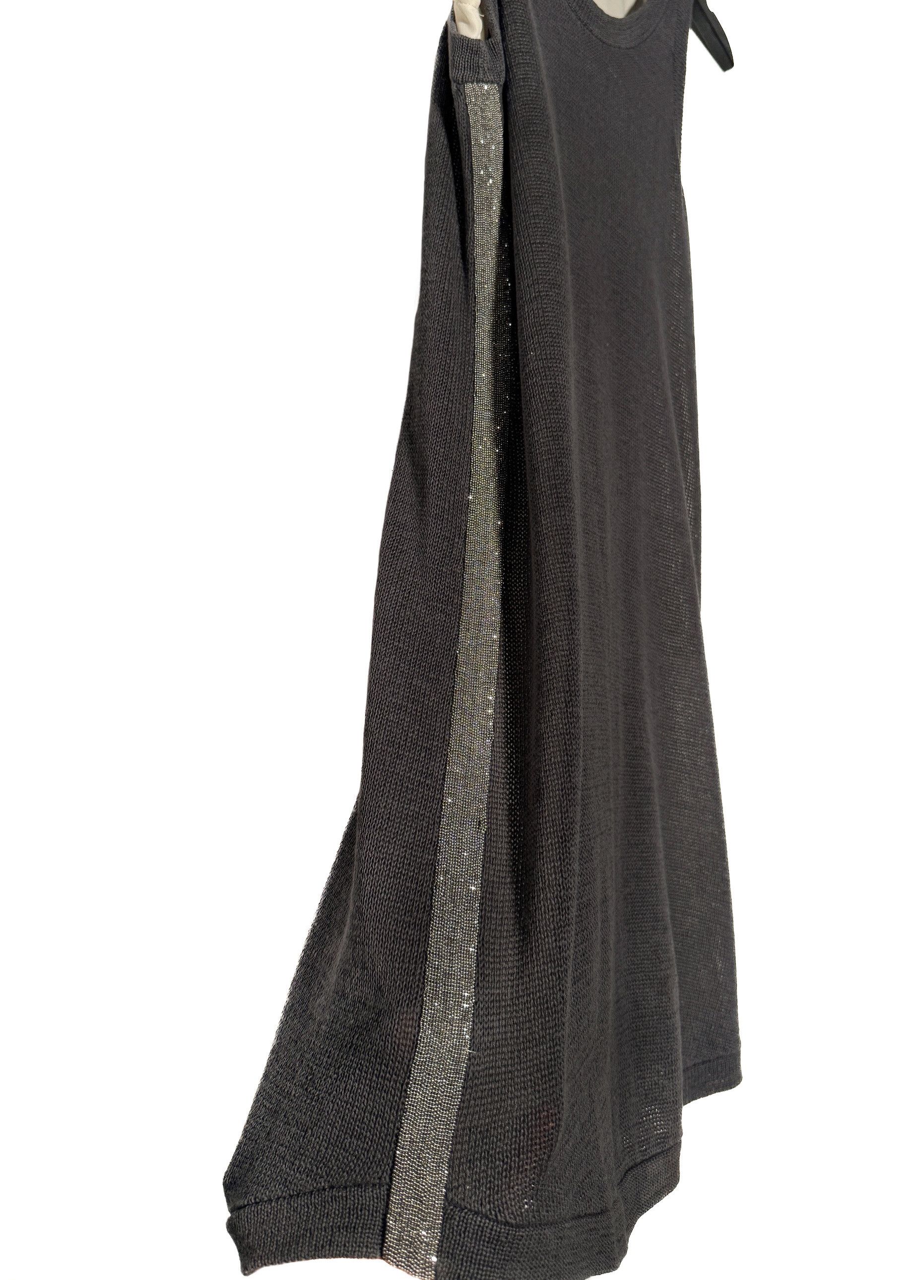 Brunello Cucinelli Brunello Cucinelli Knit Monili Side Band Layered Dress Size S / US 4 / IT 40 - 4 Thumbnail