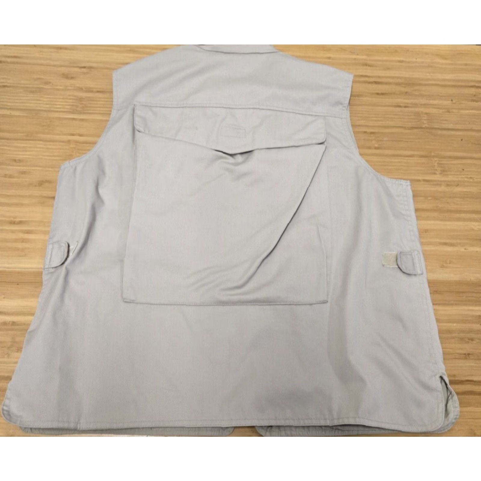 Banana Republic VINTAGE Banana Republic Safari Vest Jacket Men XL Beige 100% Cotton Canvas Hood Hidden Pockets Zipper Stand-Up Collar Outdoor Safari 80s 90s Size US XL / EU 56 / 4 - 5 Thumbnail