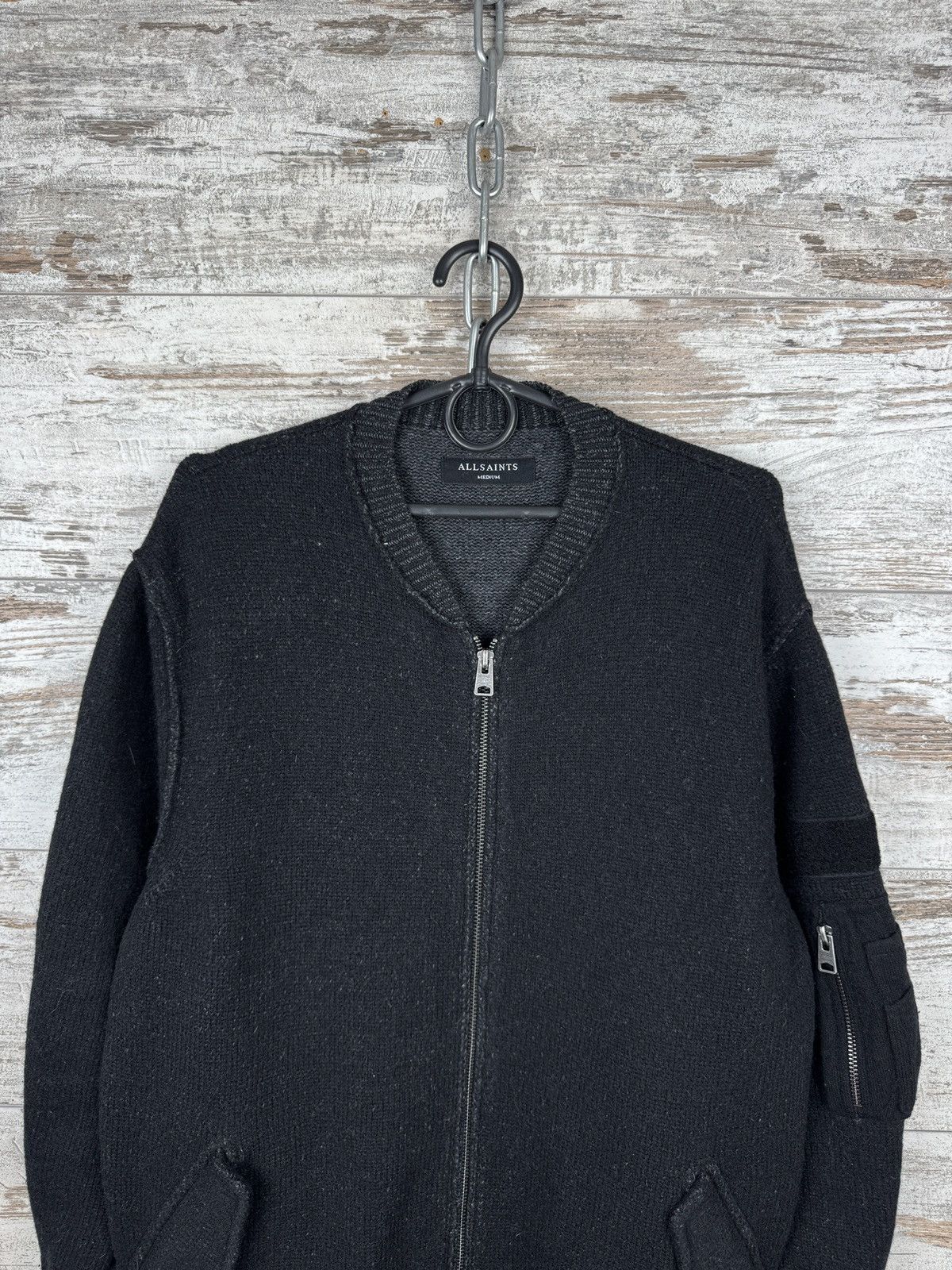 Allsaints Vintage AllSaints TATTON ZIP THROUGH jacket bombers wool Size US M / EU 48-50 / 2 - 3 Thumbnail