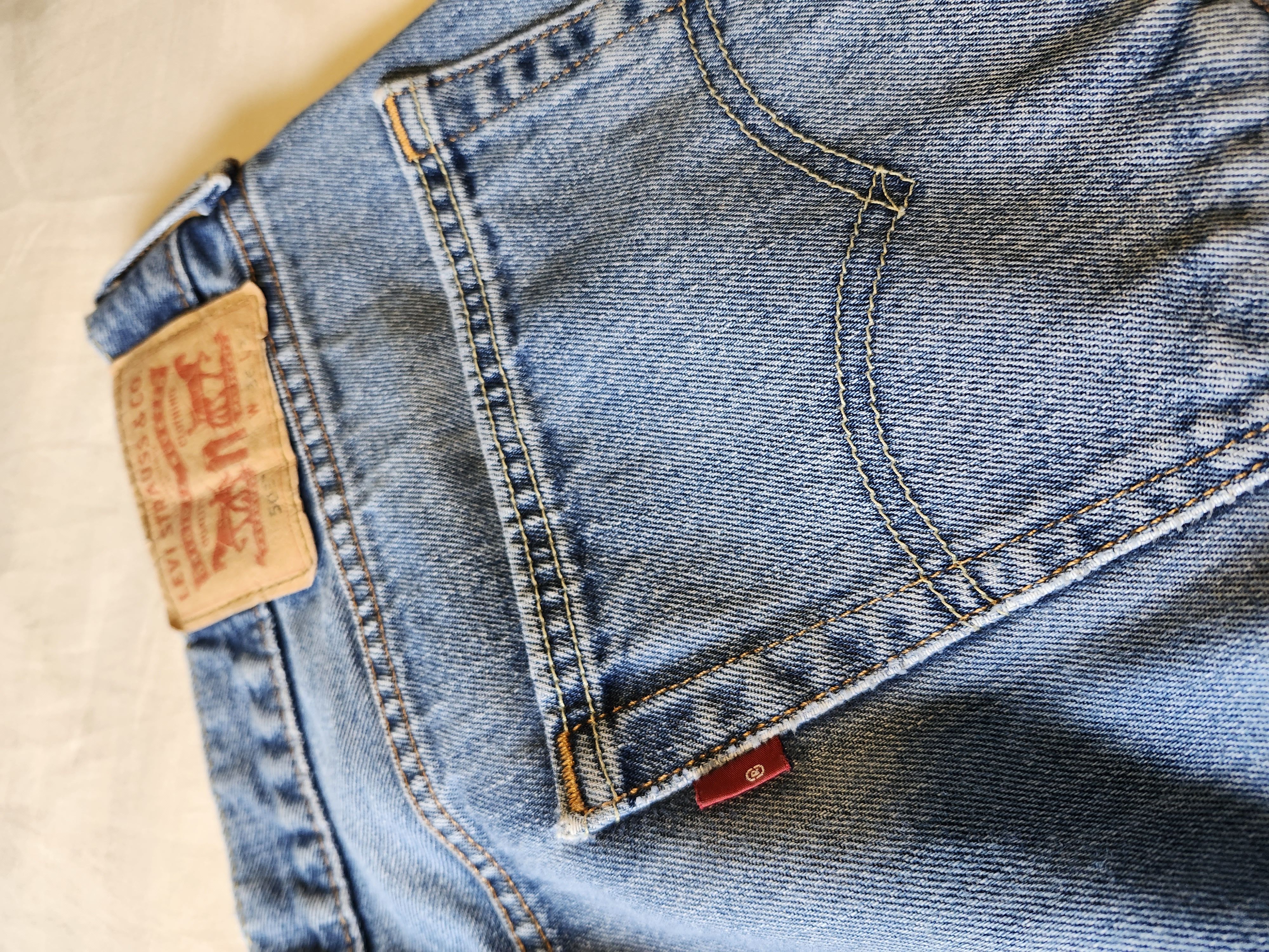 Levi's Mens 505 Levi's size 36/32 rare blank red tab trademark | Grailed