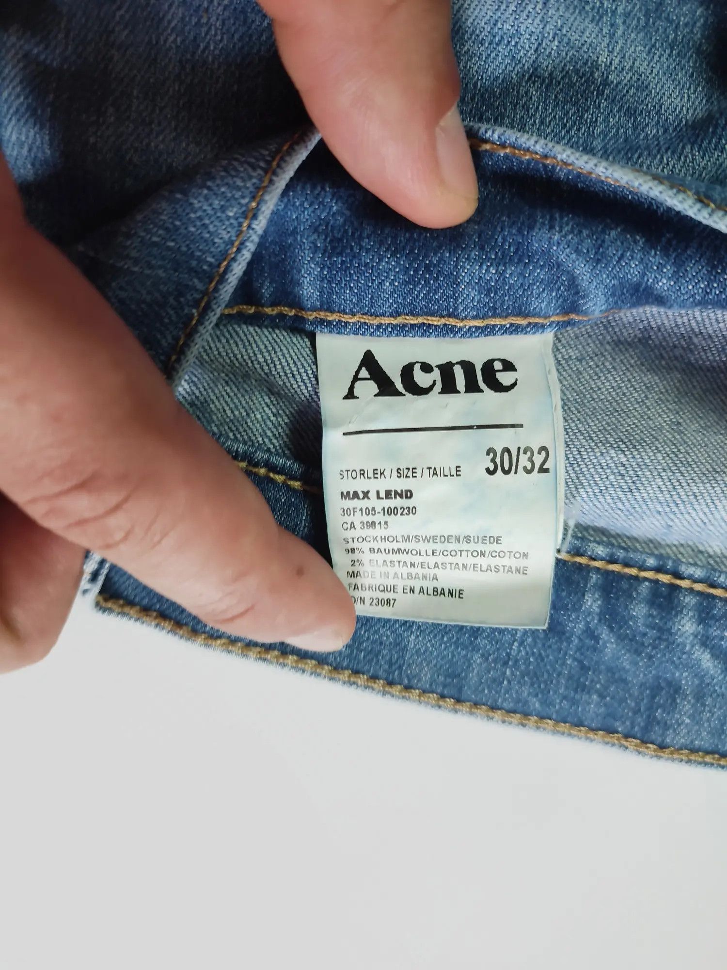 Acne Studios × Vintage Acne Studios Max Lend denim jeans Size US 30 / EU 46 - 10 Thumbnail