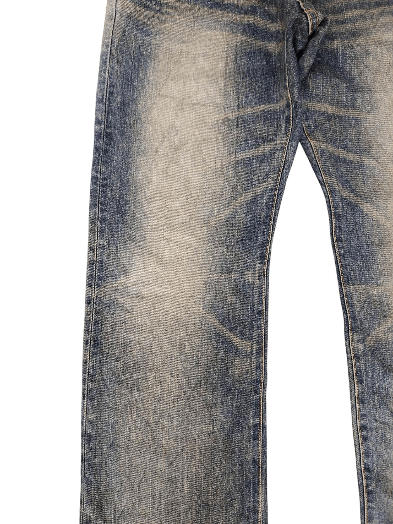 Comme des Garcons × Undercover Vintage Edwin Xvs Japan Clawmark Distress Faded Jeans Size US 30 / EU 46 - 4 Thumbnail