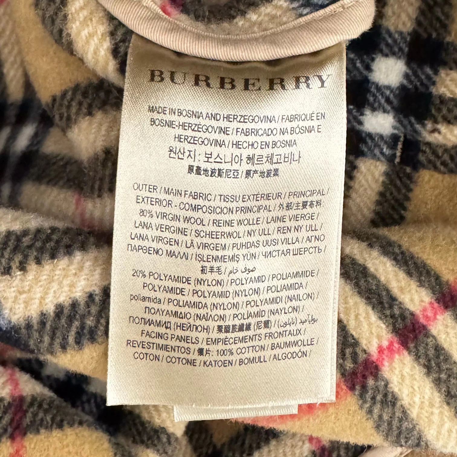 Burberry Burberry Nova Check Wool Duffle Coat UK4 99% New Size XS / US 0-2 / IT 36-38 - 2 Thumbnail