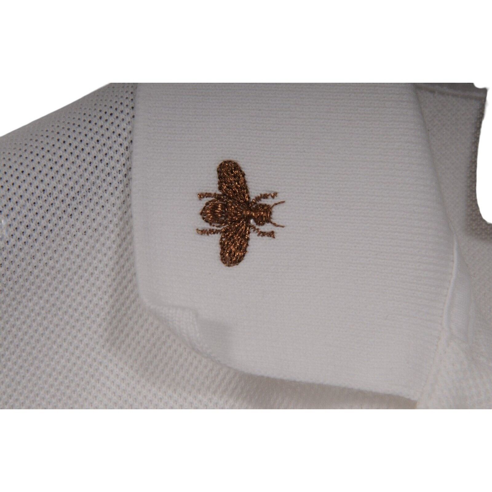 Gucci Embroiderd Butterfly Snake Polo White Size US L / EU 52-54 / 3 - 3 Thumbnail