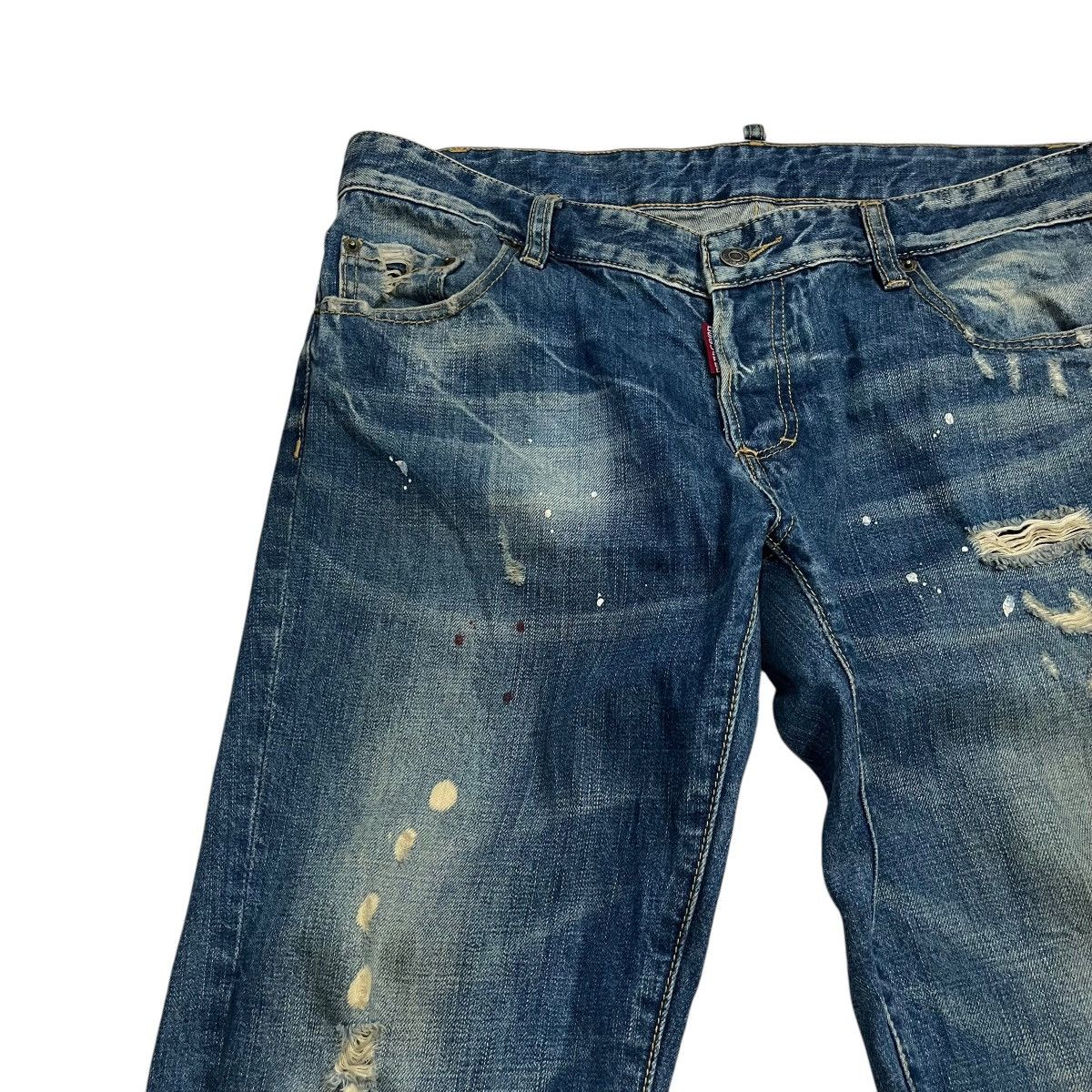 Dsquared2 Vintage Dsquared2 Distressed Art Denim Jeans Size 34" / US 12 / IT 48 - 3 Thumbnail