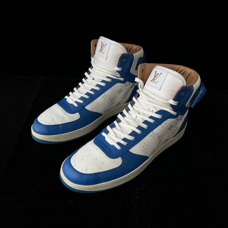 Louis Vuitton Louis Vuitton Rivoli high-tops in white and blue shoes Size US 9.5 / EU 42-43 - 1 Thumbnail