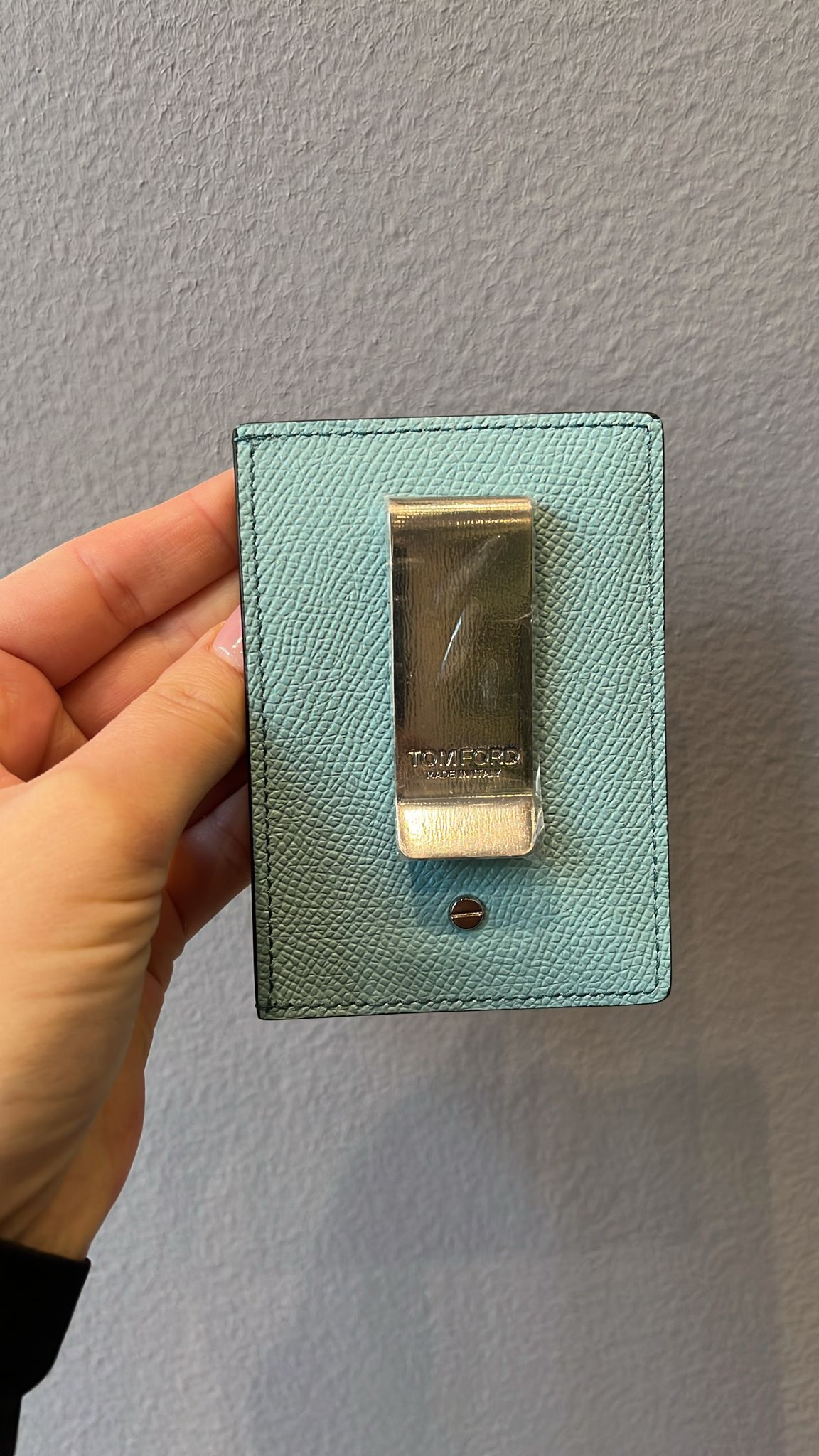 Tom Ford o1loc1c0825 YM341 Size: OS / Card Holder in Light Blue Size ONE SIZE - 2 Thumbnail