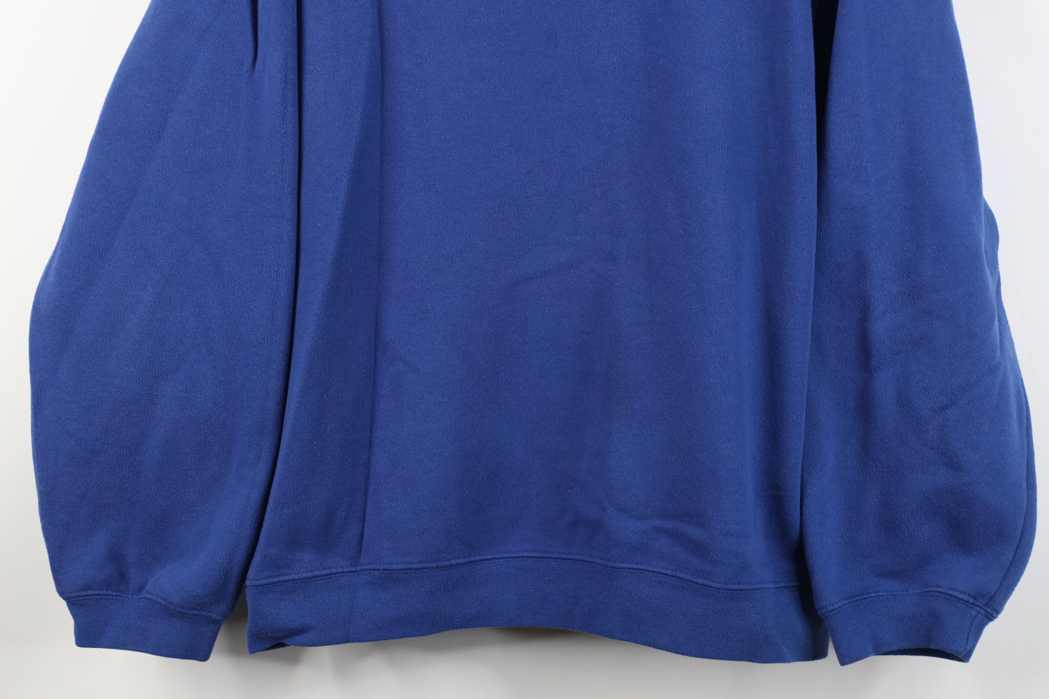 Vintage Vintage 90s Streetwear Boxy Crewneck Sweatshirt Royal Blue Size XXL / US 16-18 / IT 52-54 - 3 Thumbnail