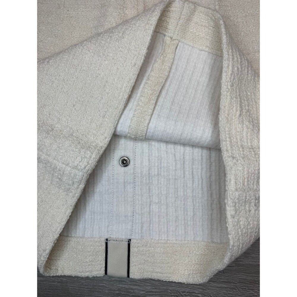 Sandro Cream Tweed Mini Skirt Contrast Trim Button Detail Parisian Size 26" / US 2 / IT 38 - 5 Thumbnail