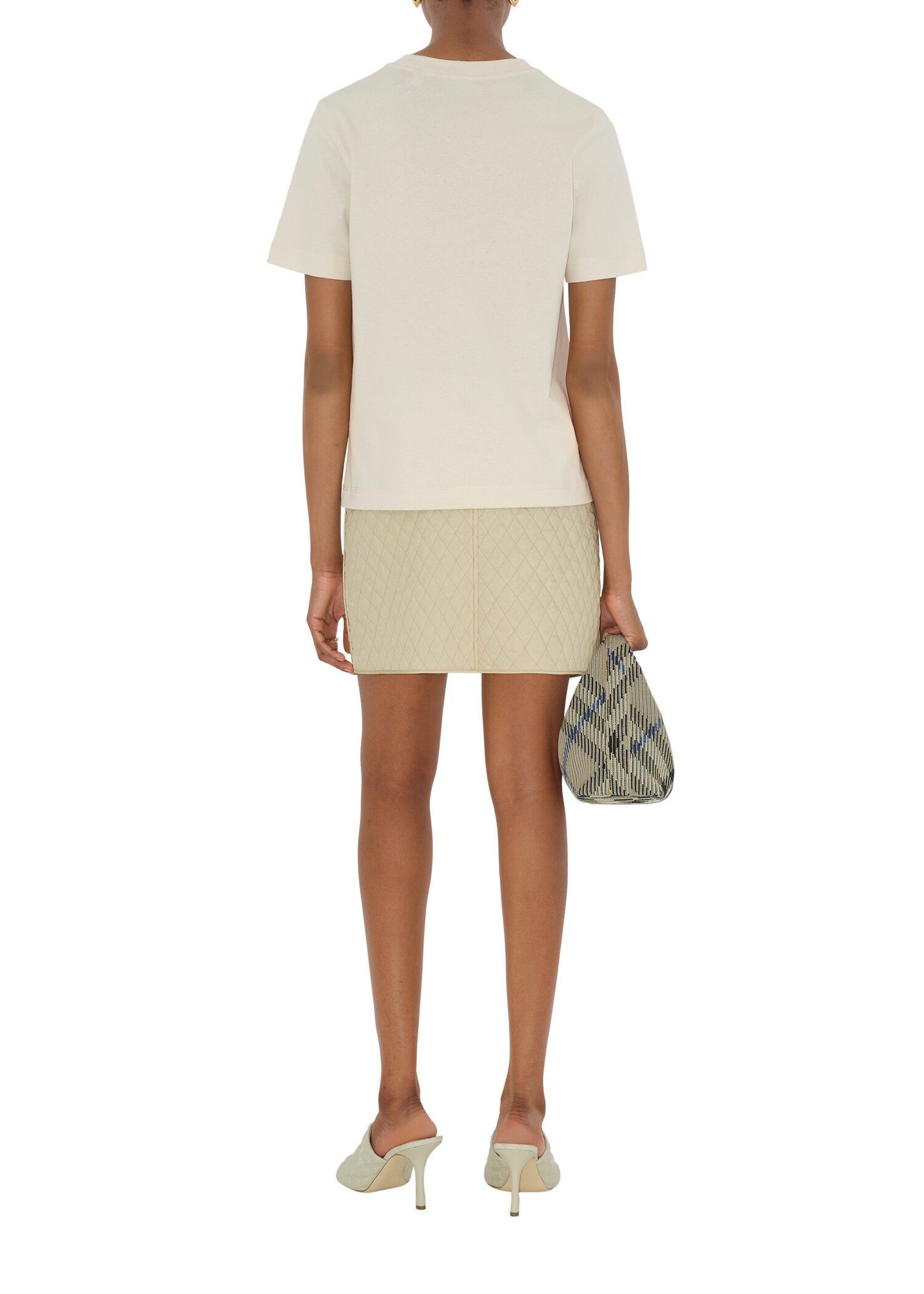Burberry o1w1db10426 T-Shirt in Ivory Size XS / US 0-2 / IT 36-38 - 4 Thumbnail