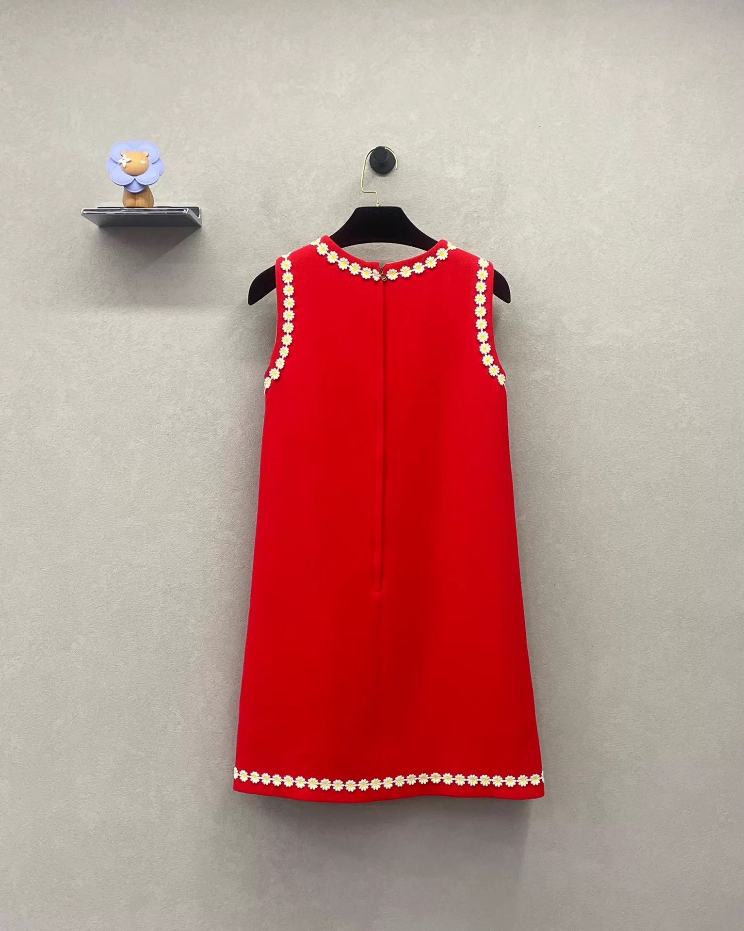 Dolce & Gabbana Dolce&Gabbana Red Daisy Sleeveless Dress 36 Size XS / US 0-2 / IT 36-38 - 3 Thumbnail