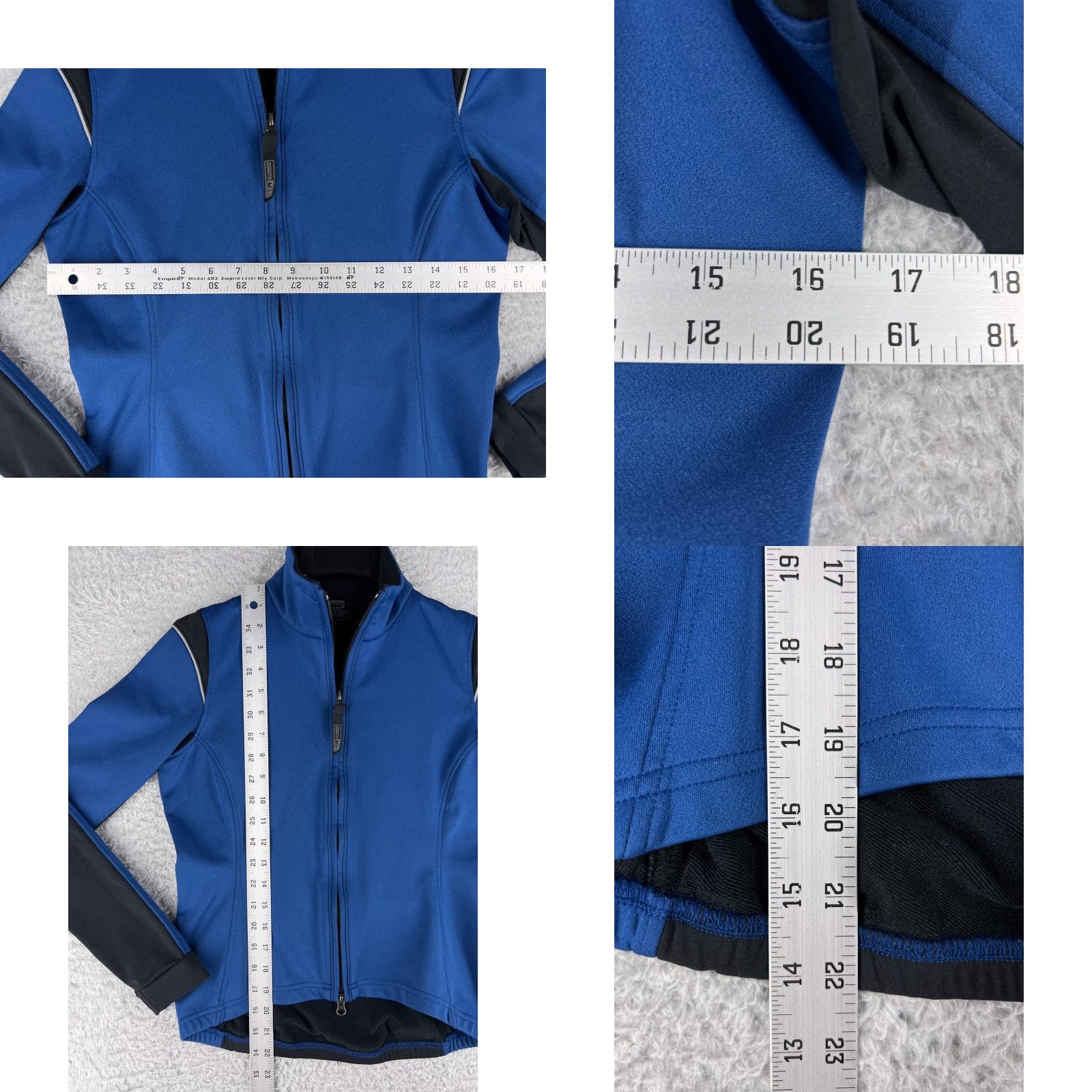 Vintage REI Womens Small Blue Black Full Zip Mock Neck Cycling Polyester Blend Sweatshirt Size S / US 4 / IT 40 - 8 Thumbnail