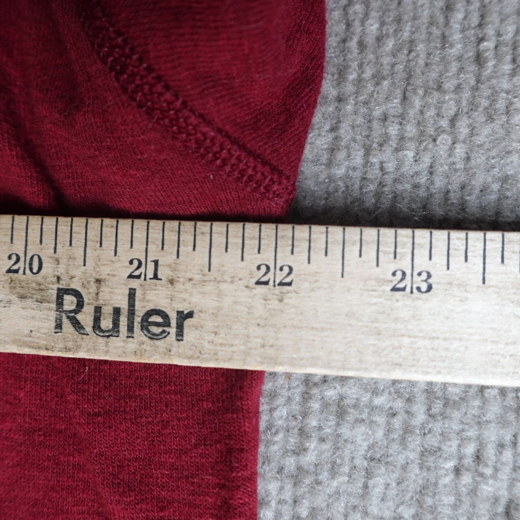 Vintage LL Bean Mens Shirt Large Red Henley River Guide Wool Blend Size US L / EU 52-54 / 3 - 4 Thumbnail