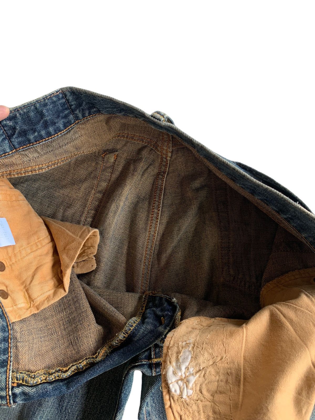 Japanese Brand × Kapital × Vintage Vintage Edwin 505X Redline Selvedge Distressed Denim☠️ Size US 31 - 21 Thumbnail
