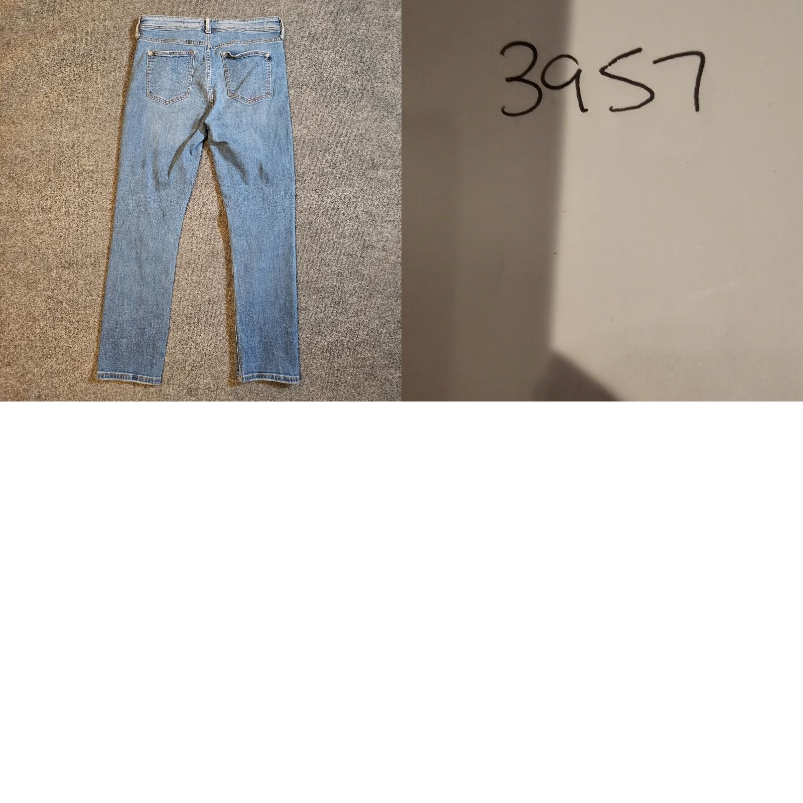 Vintage Pilcro Anthropologie Jeans Womens 29 Blue Distressed Straight Mid Rise Stretchy Maxi? Size 29" - 9 Thumbnail
